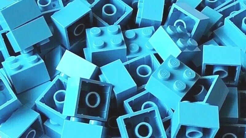 100 x Himmelblau/Medium Azure