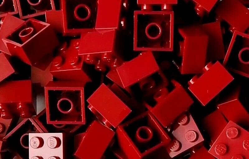 100 x Dunkelrot/Dark Red