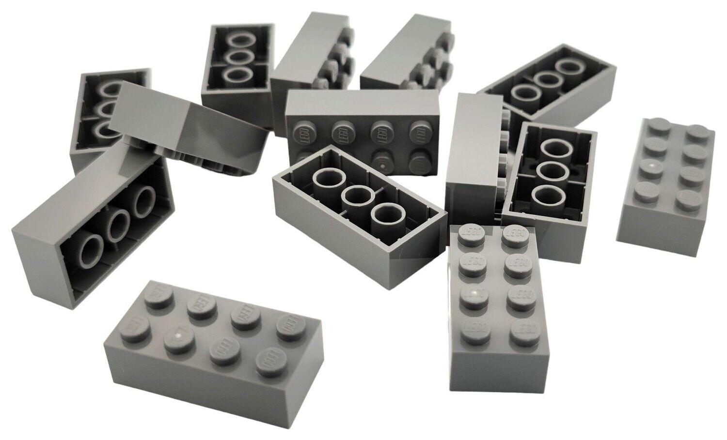 100 x Dunkelgrau/Dark Bluish Grey