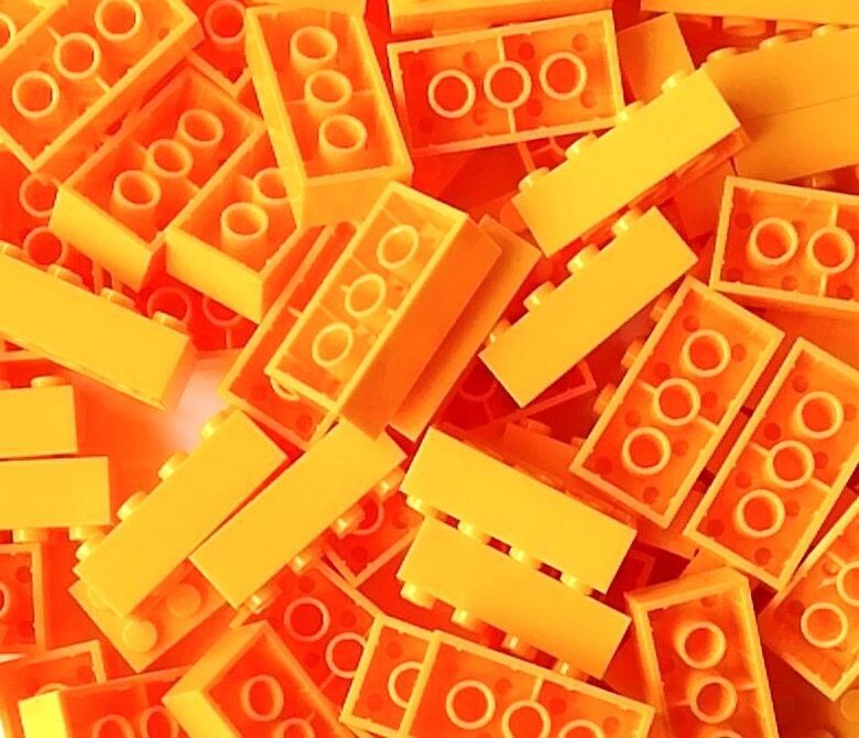 100 x Hellorange/Bright Light Orange