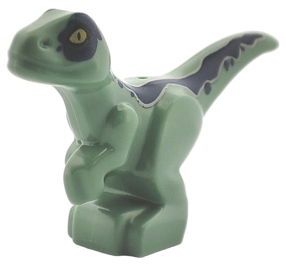 Baby-Raptor in Sandgrün