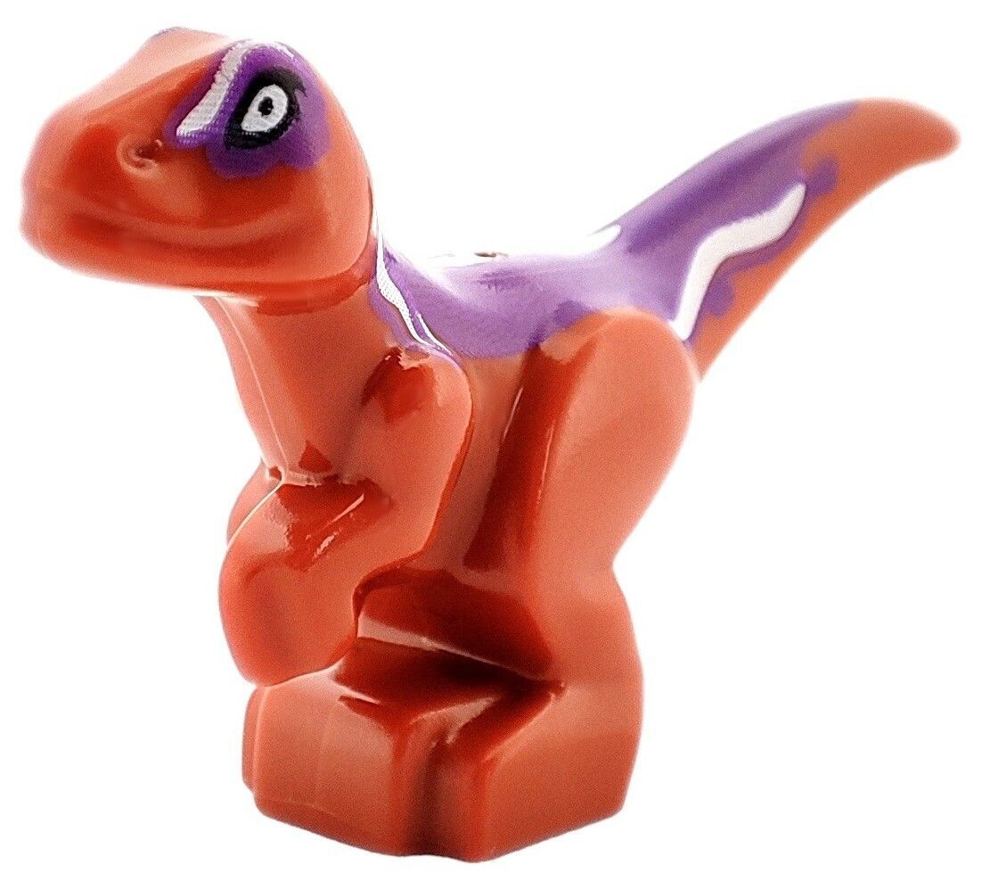 Dinosaurier Baby in Dunkelorange