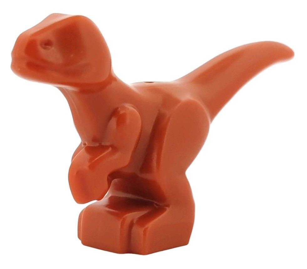 Baby Dinosaurier in Dunkelorange