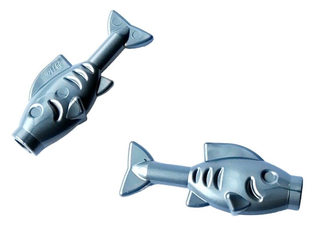 2 x Fisch in Silber