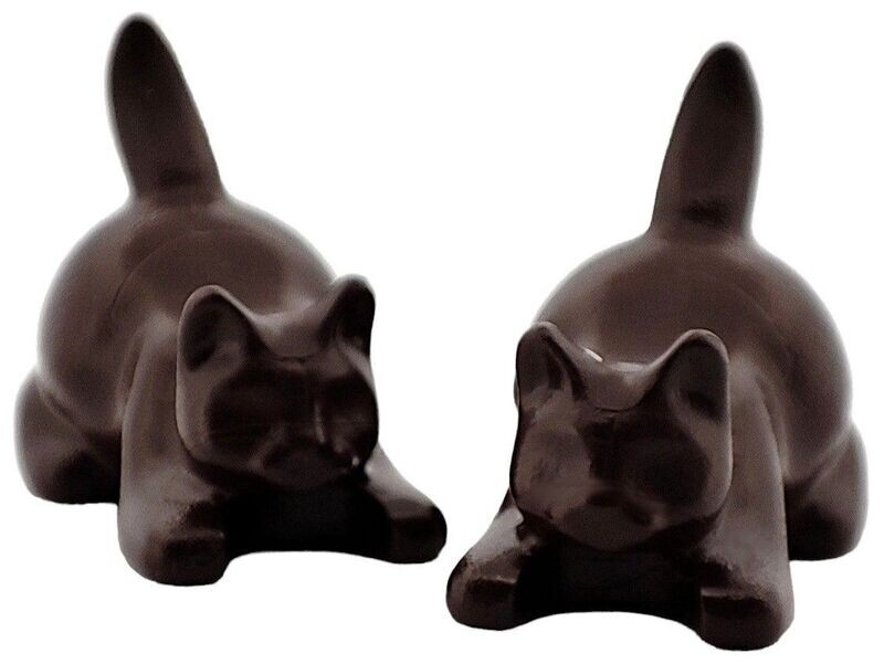 2 x Katze in Dunkelbraun