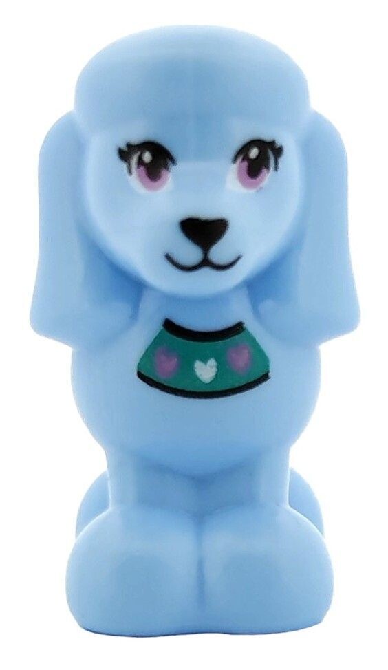 Pudel in Hellblau/Bright Light Blue