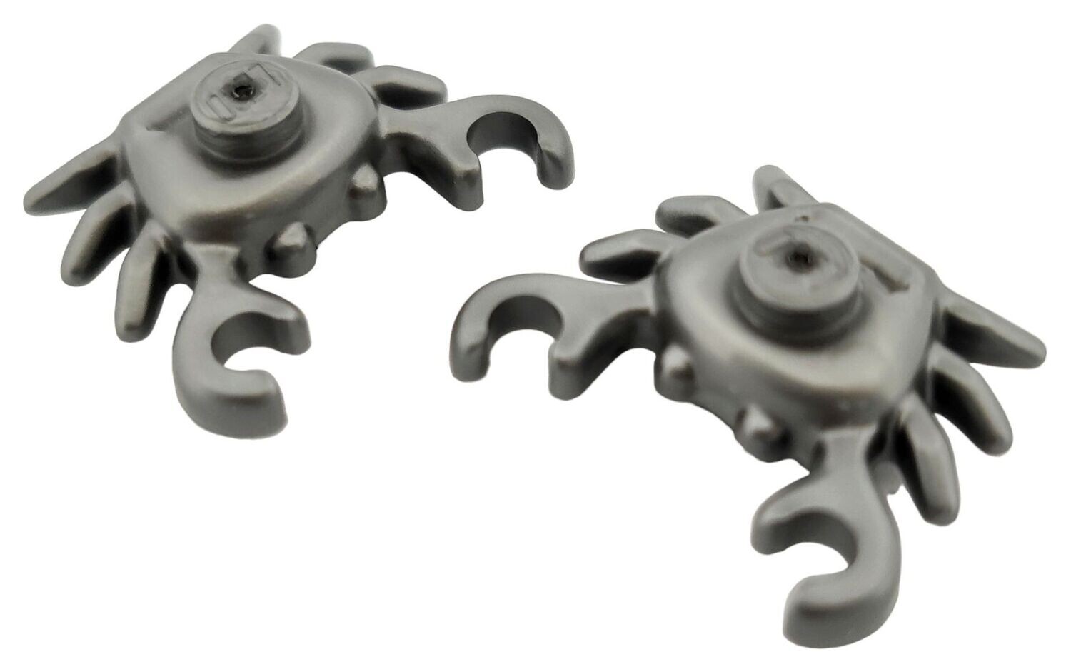 2 x Krabbe in Silber