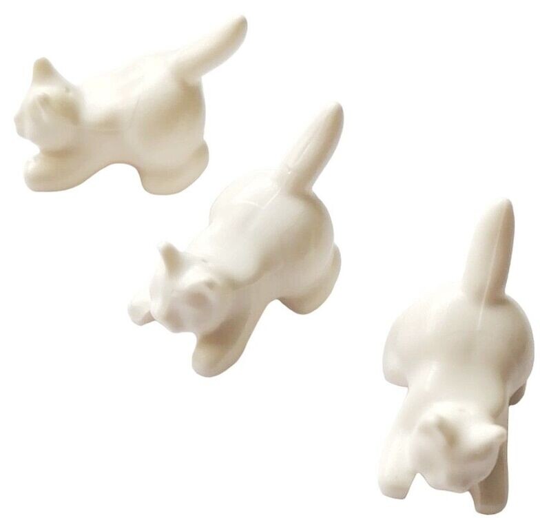 3 x Katze in Weiß