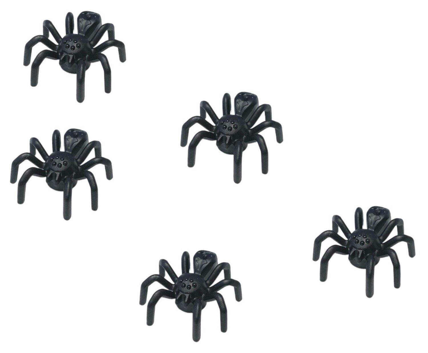 5 x Spinne in Schwarz