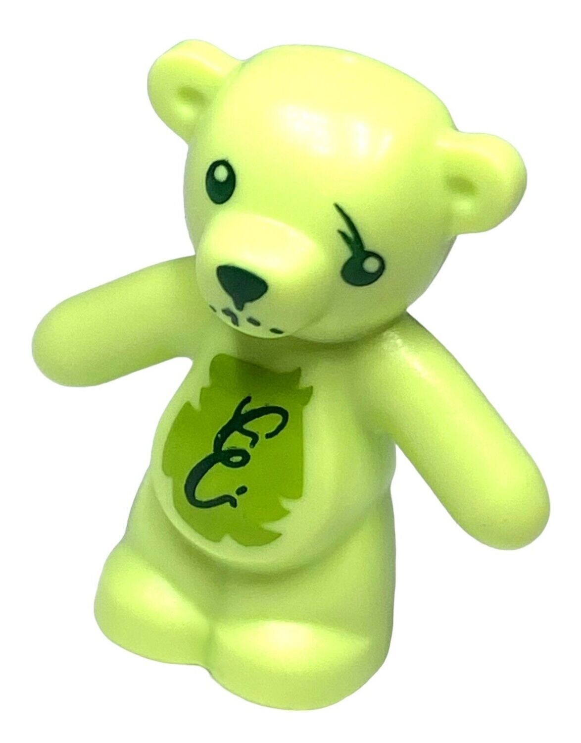 Teddybär in Gelbgrün