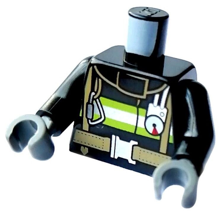 Oberkörper Schwarz-Grün Feuerwehr