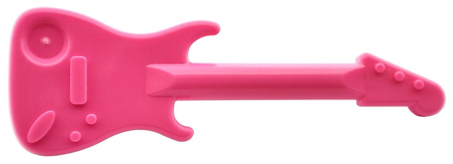 E-Gitarre in Dunkelpink/Dark Pink
