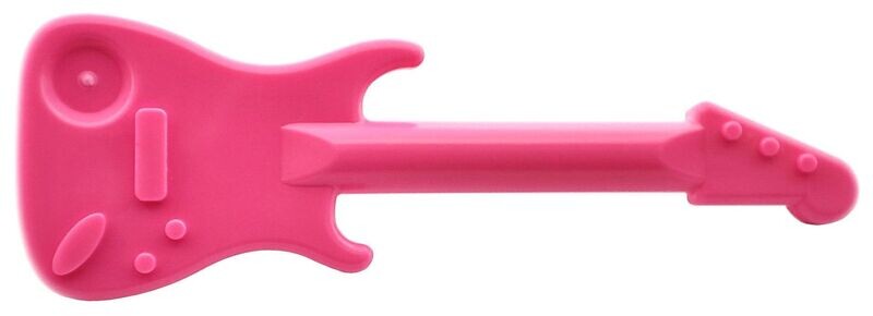 E-Gitarre in Dunkelpink/Dark Pink