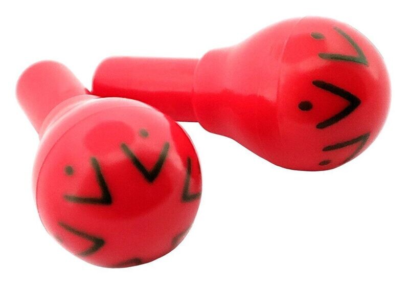 2 x Maraca Rot-Grün