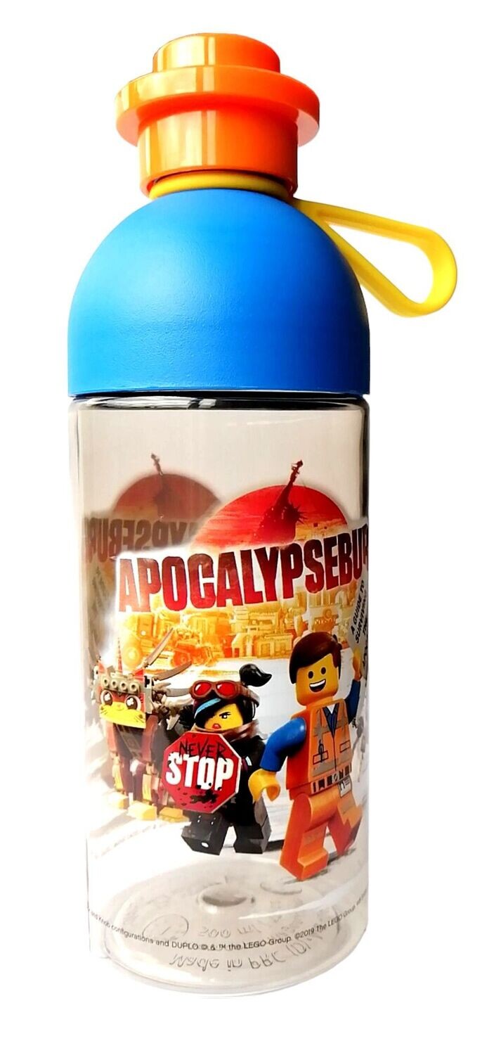 Trinkflasche mit gelber Lasche