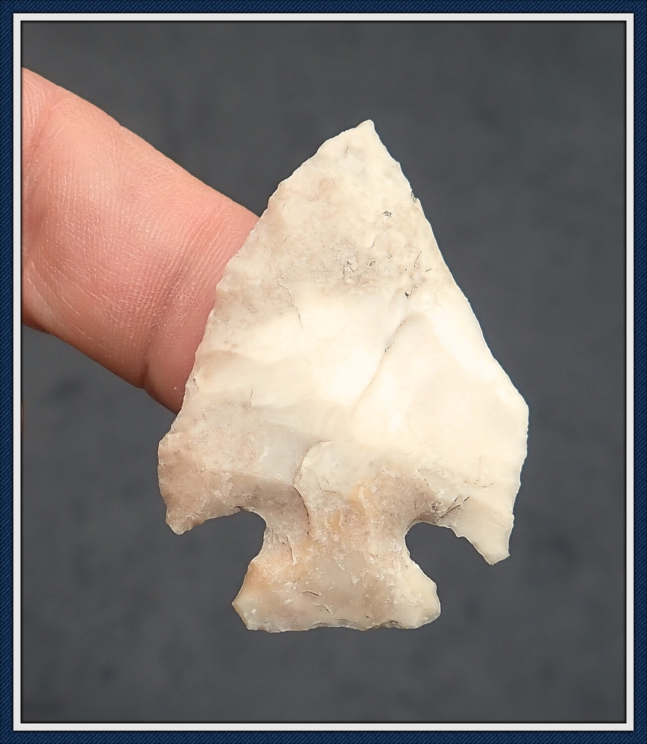Translucent Cream Chalcedony ~ Little Delta Wing Clay