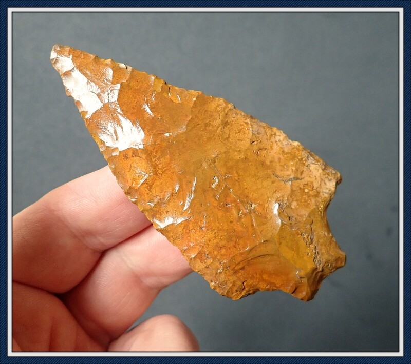~ Glossy Orange &amp; Gold ~ Levy Knife ~