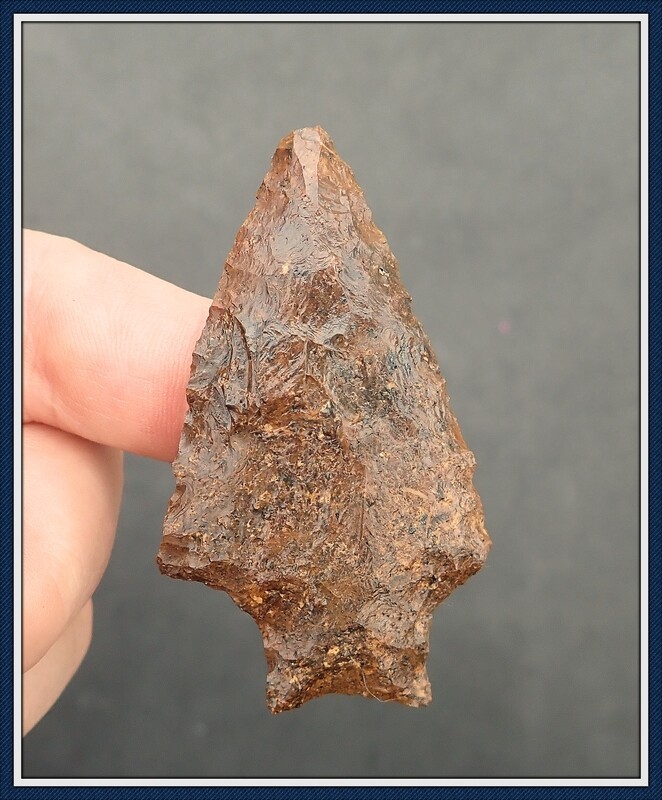 ~ Brown Rice Grained Chert ~ Savannah River Point ~
