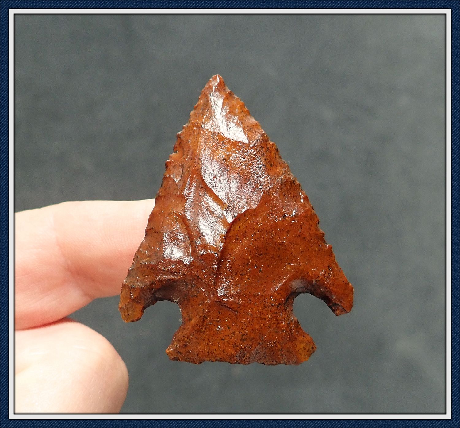 ~ Gorgeous Blood Red ~ Kirk Corner Notch ~