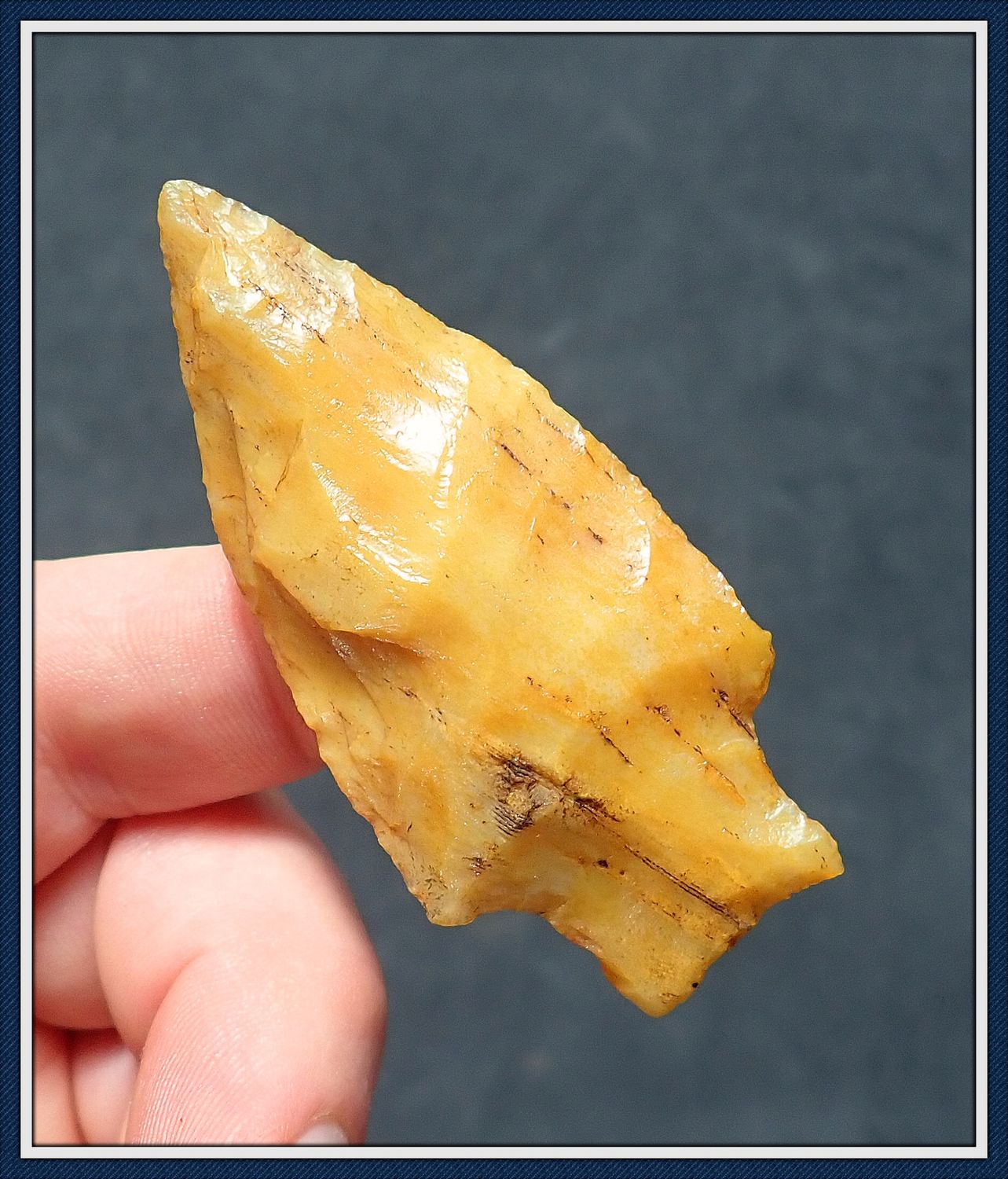 ~ Gold Translucent Coral ~ Savannah River Point ~