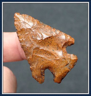 ~ Burnt Orange Colored ~ Late Archaic ~ Clay Point ~