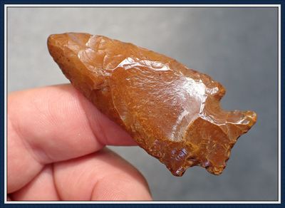 ~  Translucent Amber~ Bolen Bevel Point ~