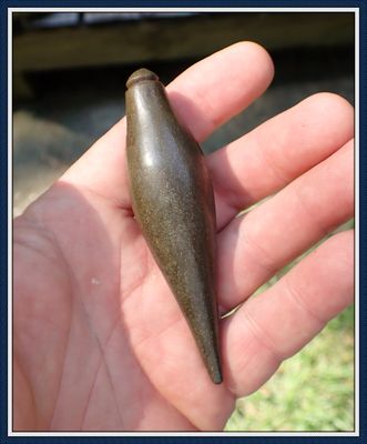 ~ Spectacular Work of Art ~ Greenstone Plummet ~