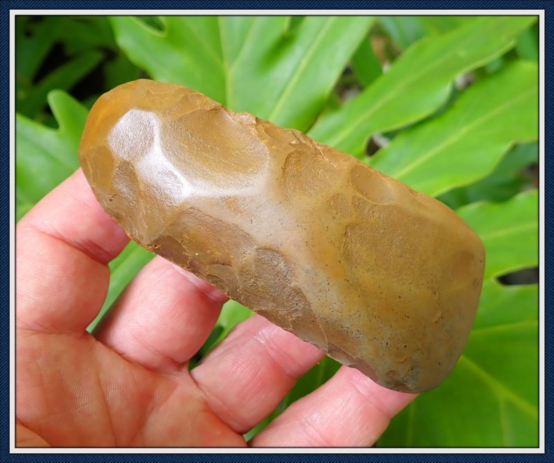 ~ North Alabama ~ Orange & Green Jasper ~ Polished Adze ~ No. 2