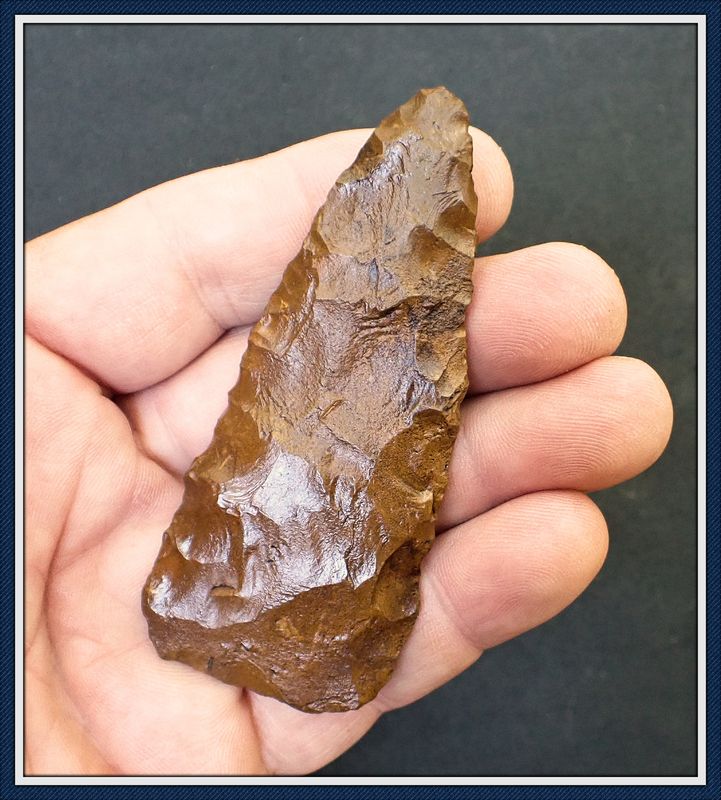 ~ Polished Mahogany Brown ~ Paleo Stanfield Knife ~
