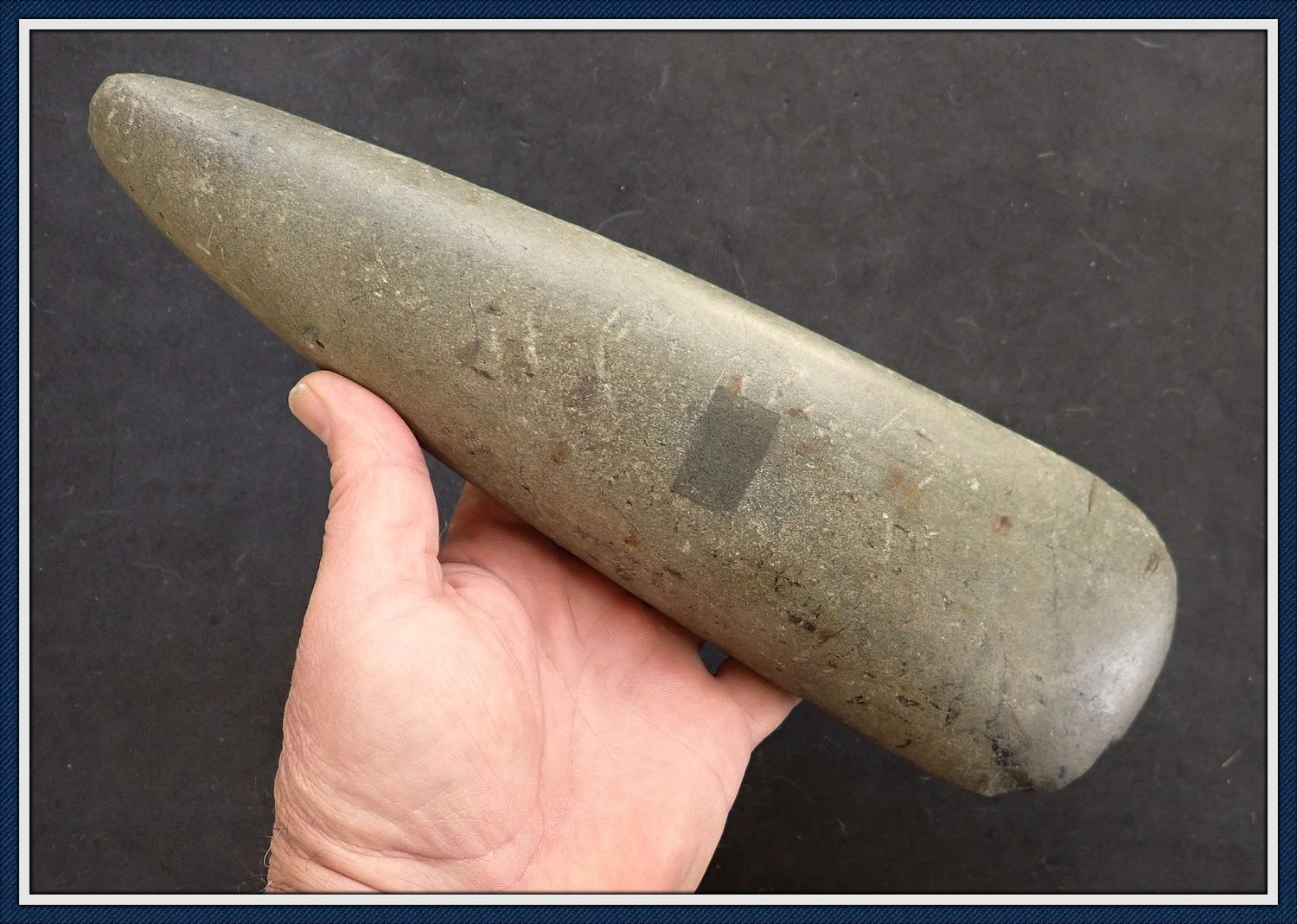 ~ Huge Polished ~ Woodland Pole Celt ~