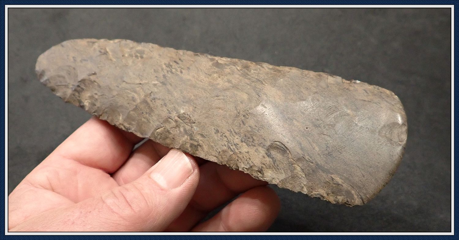 ~ Tennessee River Basin ~ Dover Flint~ Polished Adze ~ No 1
