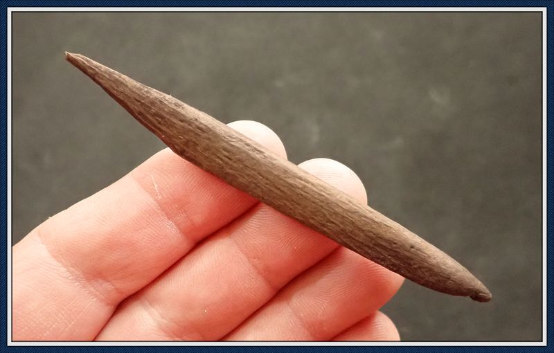 ~ 3 1/2&quot; Long Bone Harpoon Tip ~ Taylor Co. Florida ~ 1