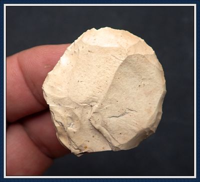 ~ From the Big Ravine ~  Paleo Uniface ~ Thumbnail Scraper 2 ~