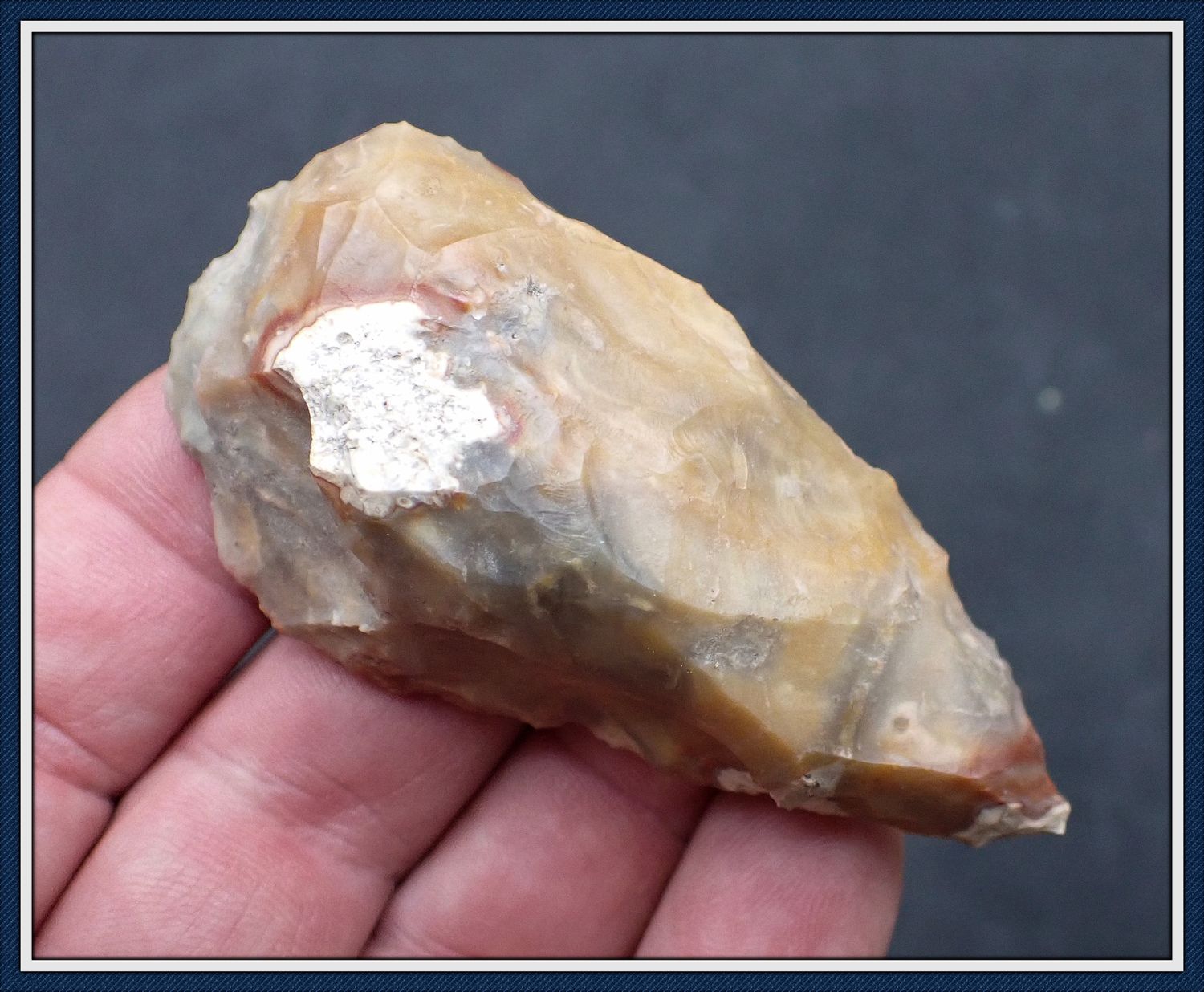 ~ From Southwestern Hillsborough Co.~  Early Archaic Uniface ~ Hendrix Scraper ~