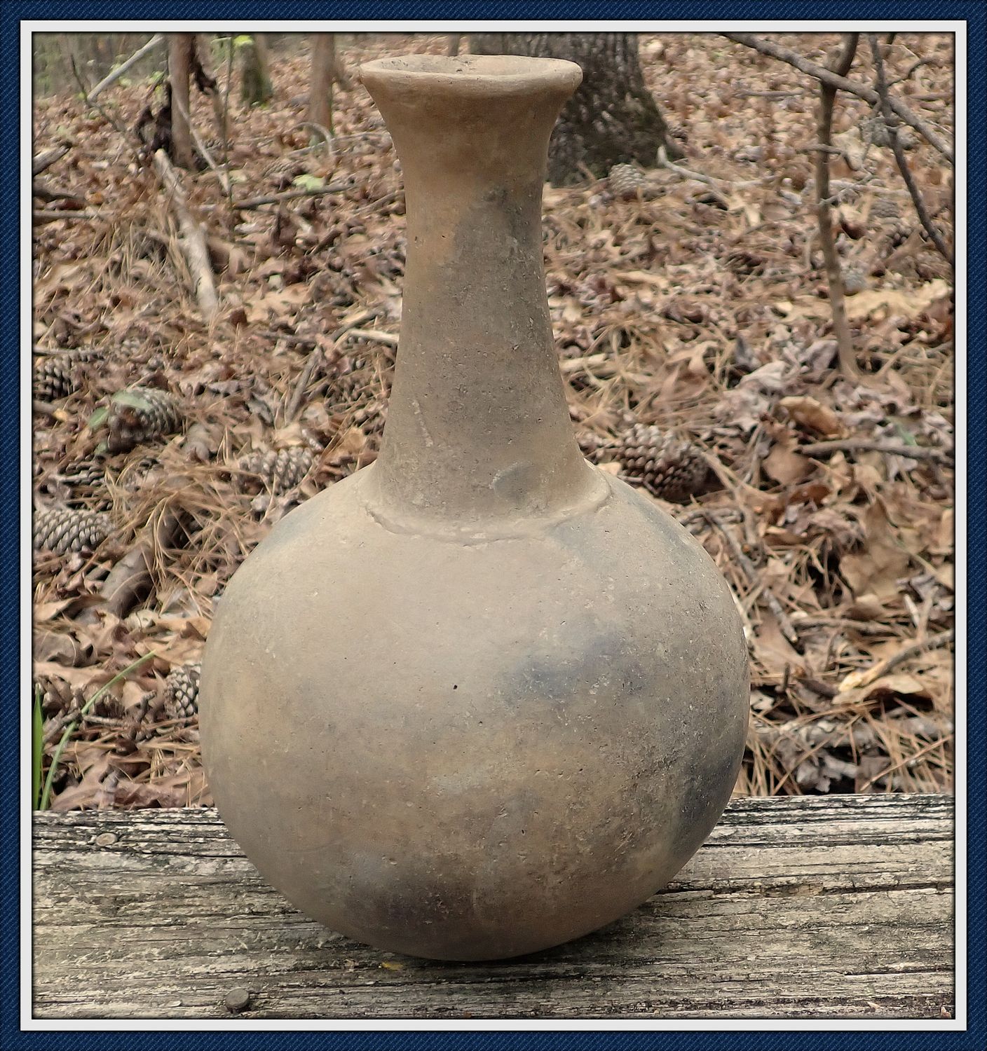 ~ Mississippian Nong Neck ~ Pottery Water Bottle  ~ 1