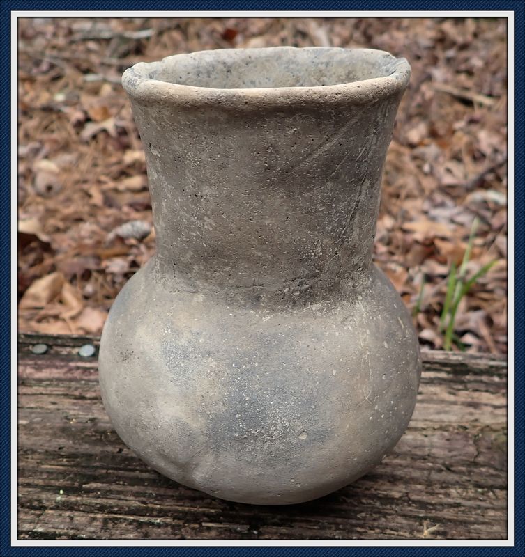 ~ Mississippian Wide Mouth ~ Pottery Water Bottle  ~