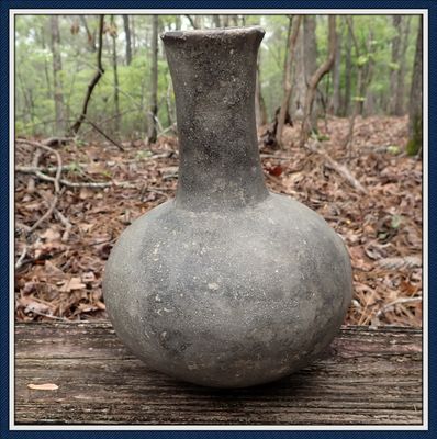 ~ Mississippian Nong Neck ~ Pottery Water Bottle  ~ 2