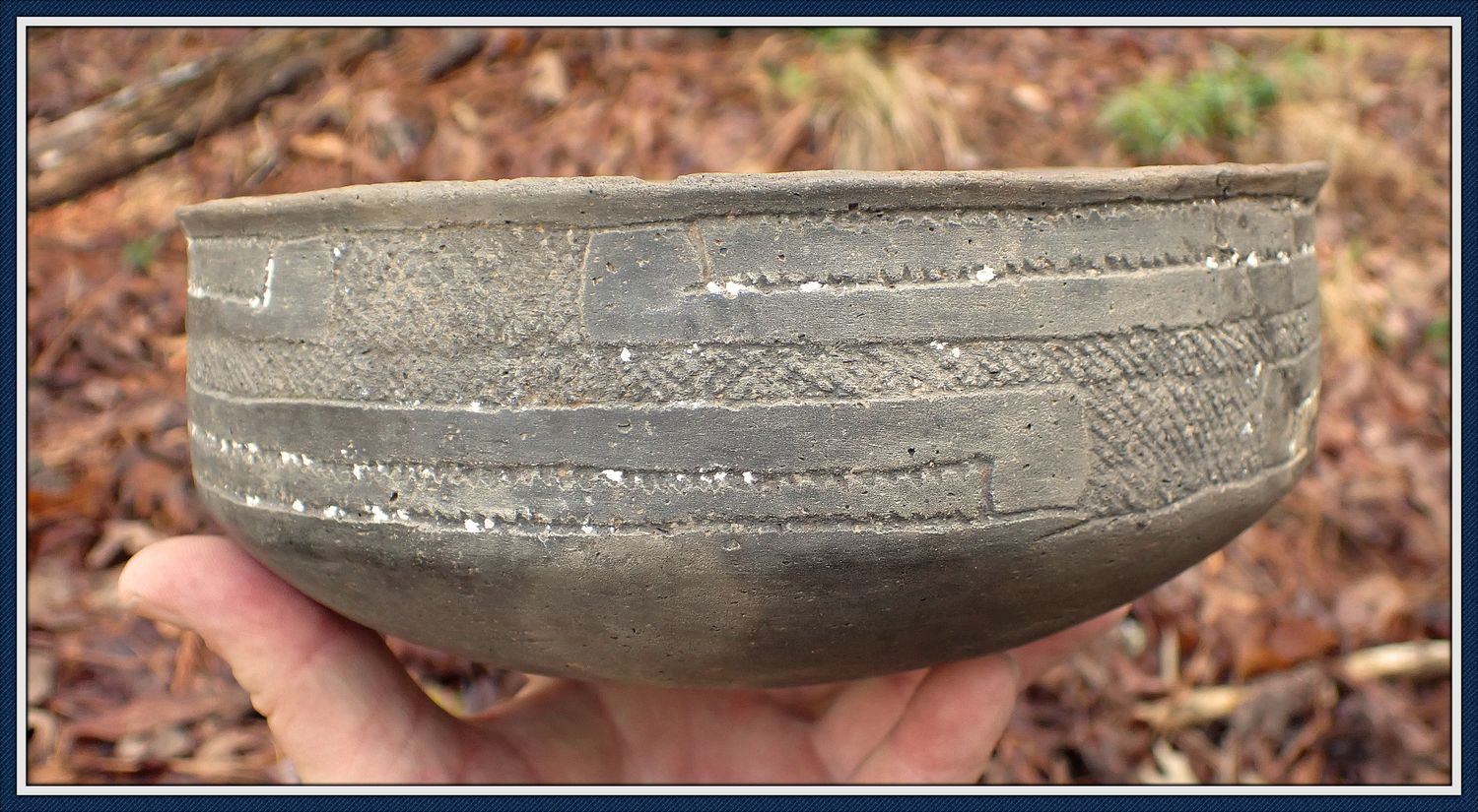 ~ Caddo Friendship Engraved ~ Pottery Bowl ~