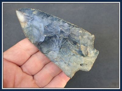 ~ Huge 4 1/4" ~ Blue & Cream ~ Florida Wacissa ~