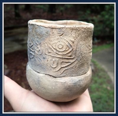~ Swift Creek Stamped Designed  ~ Gulf Coast Florida ~ Pottery Vessel ~ SOLD