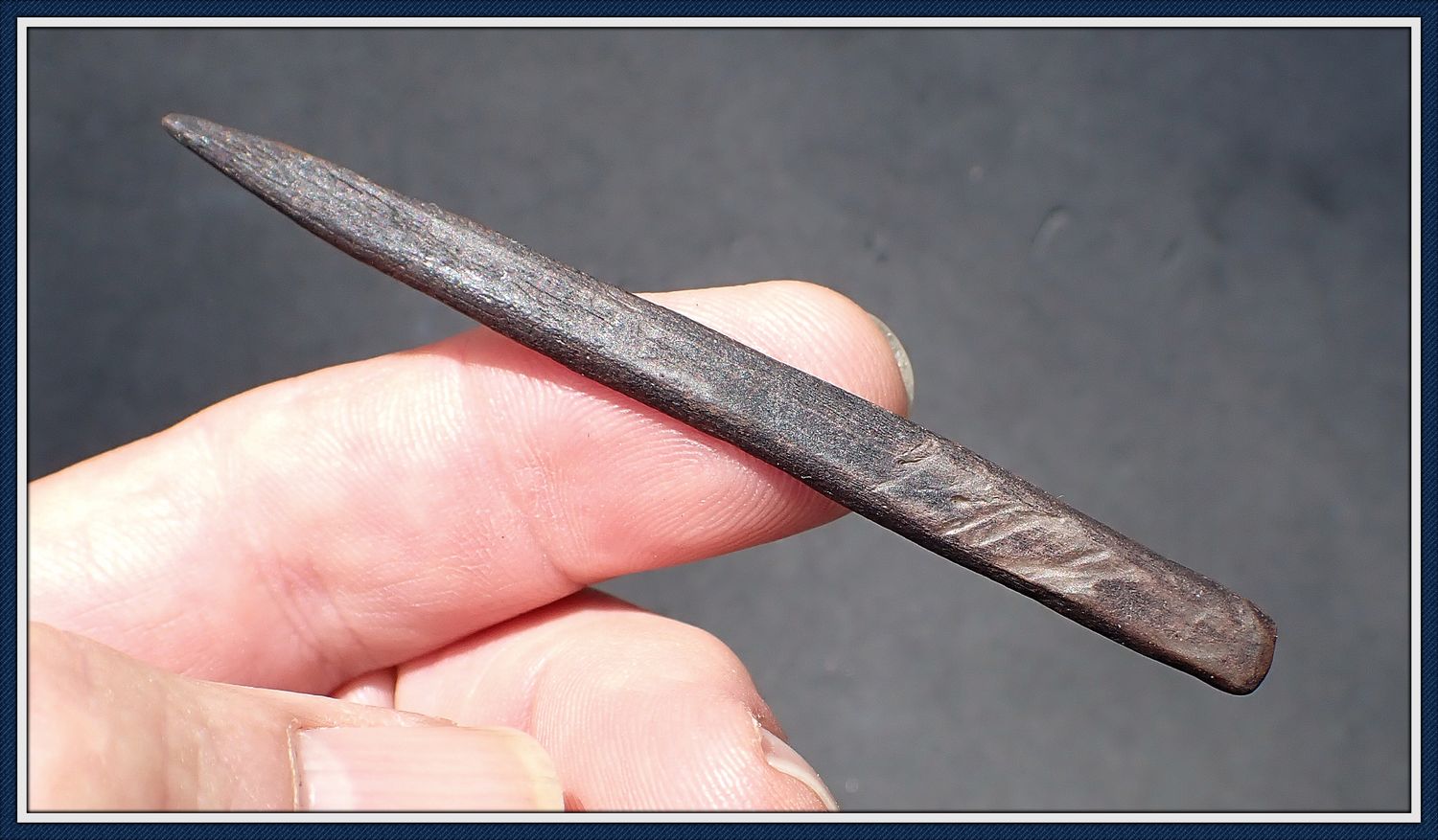 ~ 3 1/4" Bone Harpoon Tip ~ Taylor Co. Florida ~ 5