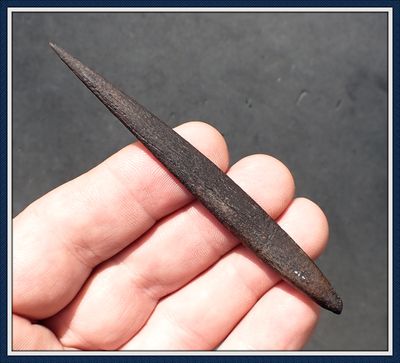 ~ 3 3/4" Super Sharp ~ Bone Harpoon Tip ~ Taylor Co. Florida ~