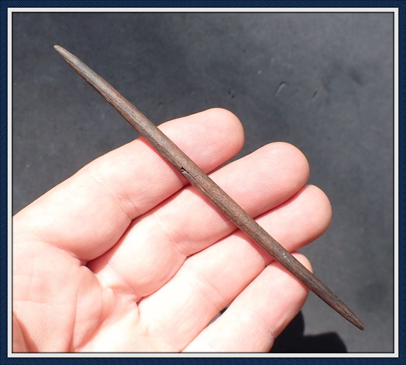 ~ 4 7/8&quot; ~ Bone Harpoon Tip ~ Taylor Co. Florida ~