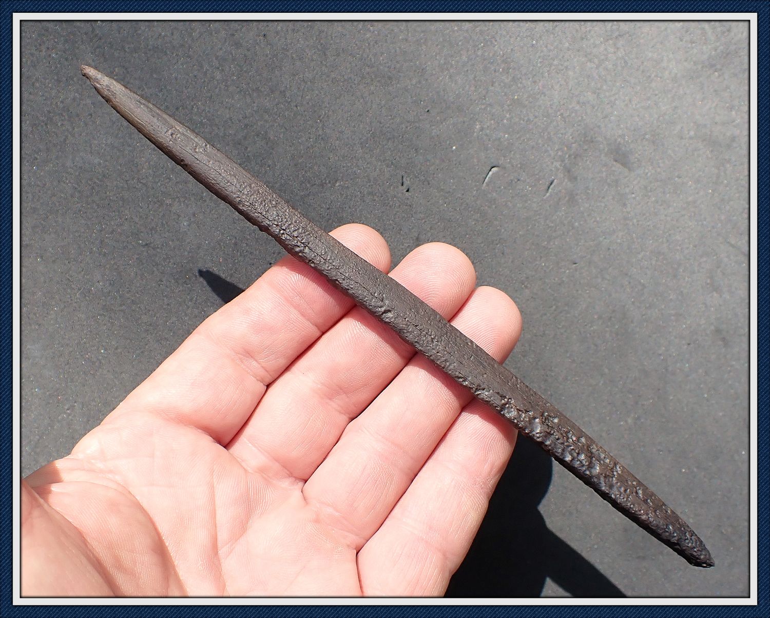 ~ 7" ~ Extra Long ~ Bone Harpoon Tip ~ Taylor Co. Florida ~