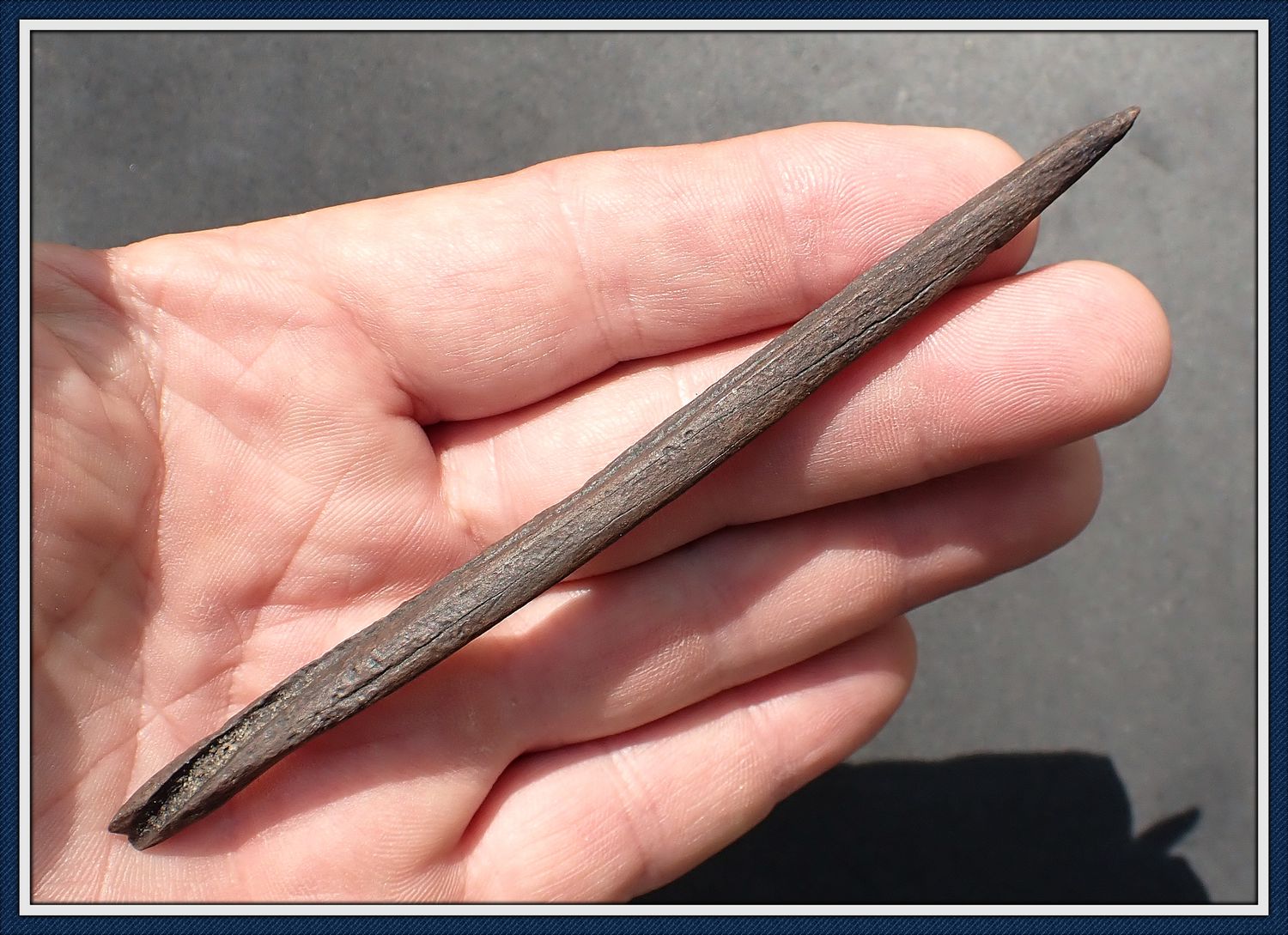 ~ 4 3/4" ~ Bone Harpoon Tip ~ Taylor Co. Florida ~ 32