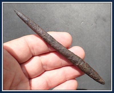 ~ 4 1/2" ~ Bone Harpoon Tip ~ Taylor Co. Florida ~ 33