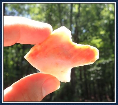 ~ Pink & Cream Coral ~ Lochloosa Newnan ~ Atlatl Dart Point ~