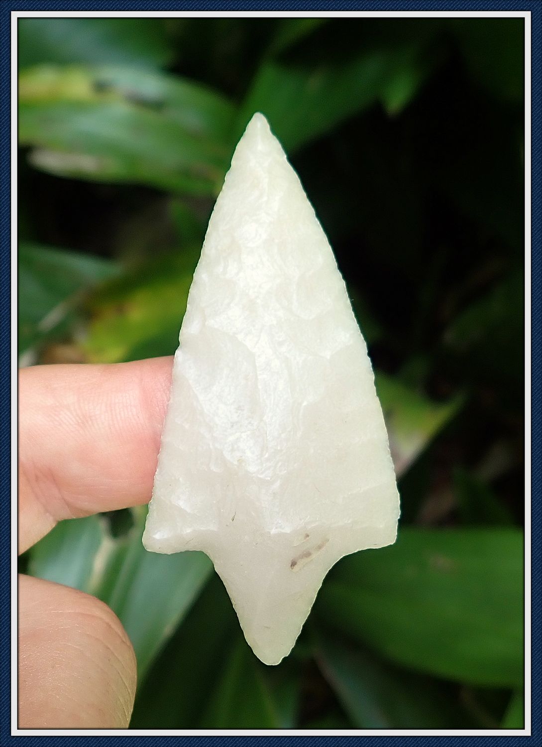 ~ Translucent Coral Hillsborough ~ Atlatl Spear Point ~