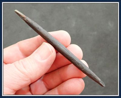 ~ 3" Long Bone Harpoon Tip ~ Taylor Co. Florida ~ 10