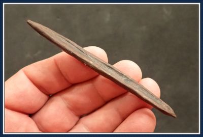 ~ 3 3/4" Long Bone Harpoon Tip ~ Taylor Co. Florida ~ 12